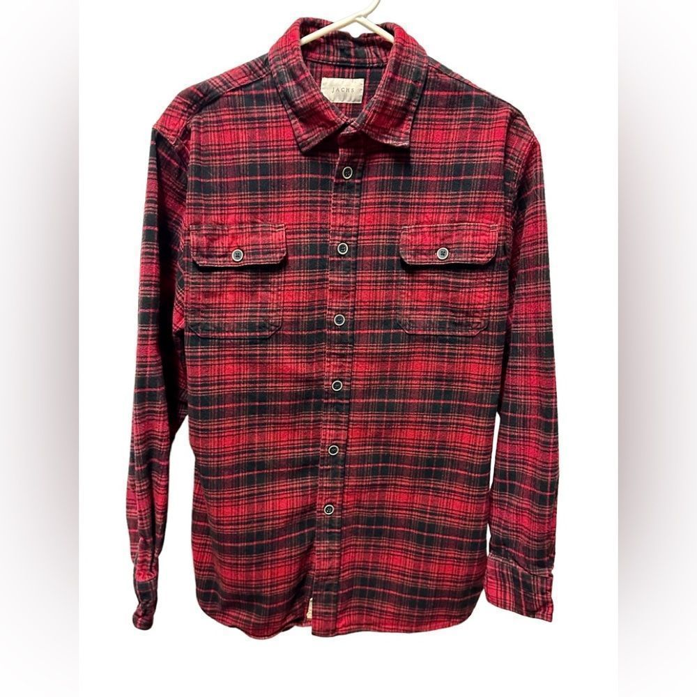 Jachs, red and black ,plaid , flannel, size LT, large tall